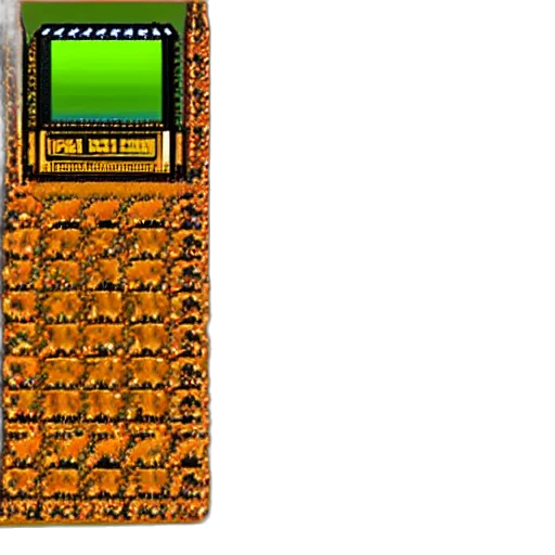 dragon, pixel art, cyberpunk, golden transparent PNG cut-out