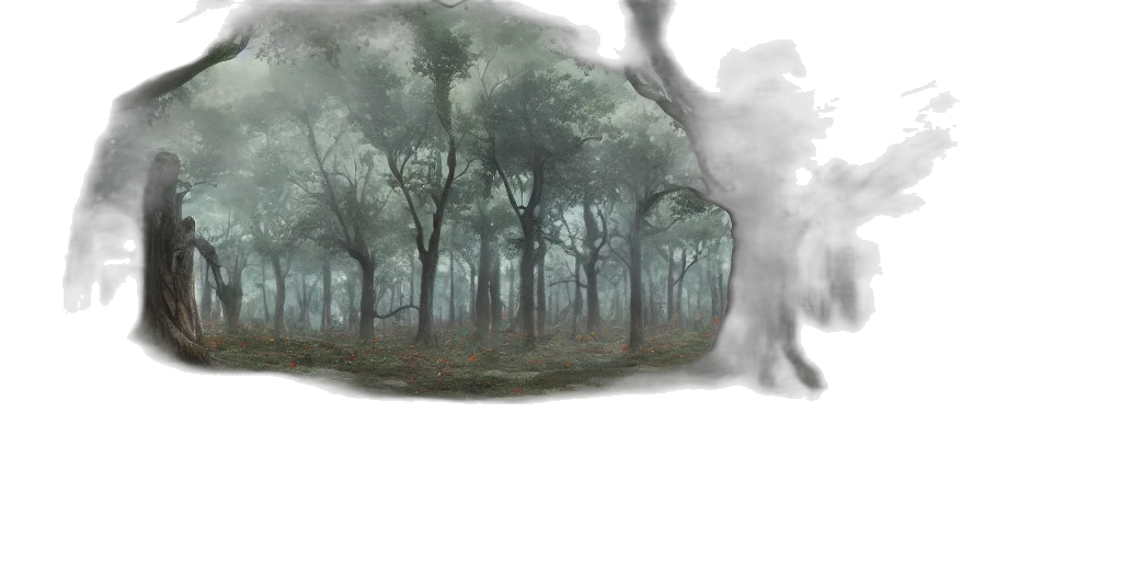 tree, mask, creature, dragon transparent PNG cut-out