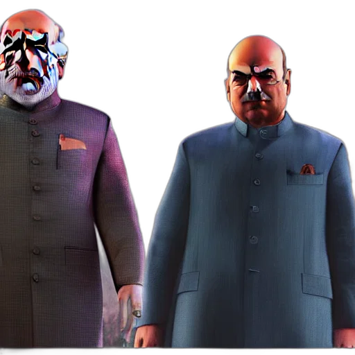 concept art, 3d render, narendra, modi transparent PNG cut-out