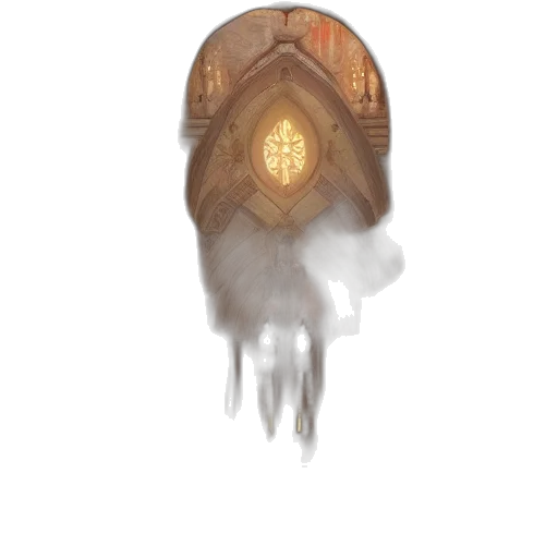 mask, creature, face, crown, concept art, fantasy art, watercolor, pixel art transparent PNG cut-out