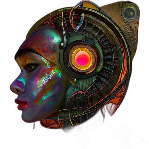 robot, mask, face, jewelry transparent PNG cut-out