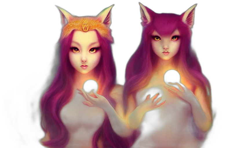 fantasy art, concept art, anime, 3d render transparent PNG cut-out