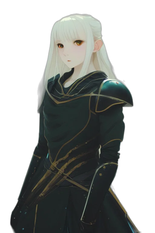 dragon, staff, dress, mask transparent PNG cut-out