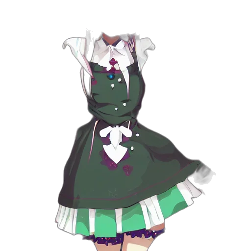 dress, staff, creature, crown transparent PNG cut-out