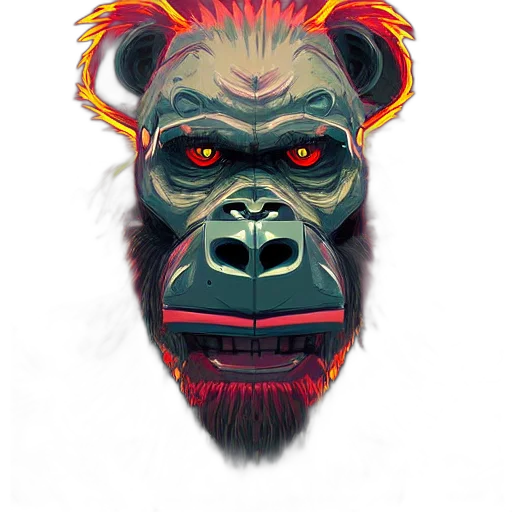 mask, animal, face, creature, concept art, photorealistic, fantasy art, comic book art transparent PNG cut-out