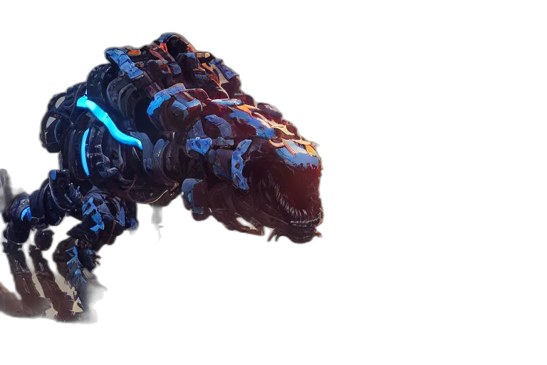dragon, weapon, robot, creature, concept art, 3d render, cyberpunk, fantasy art transparent PNG cut-out