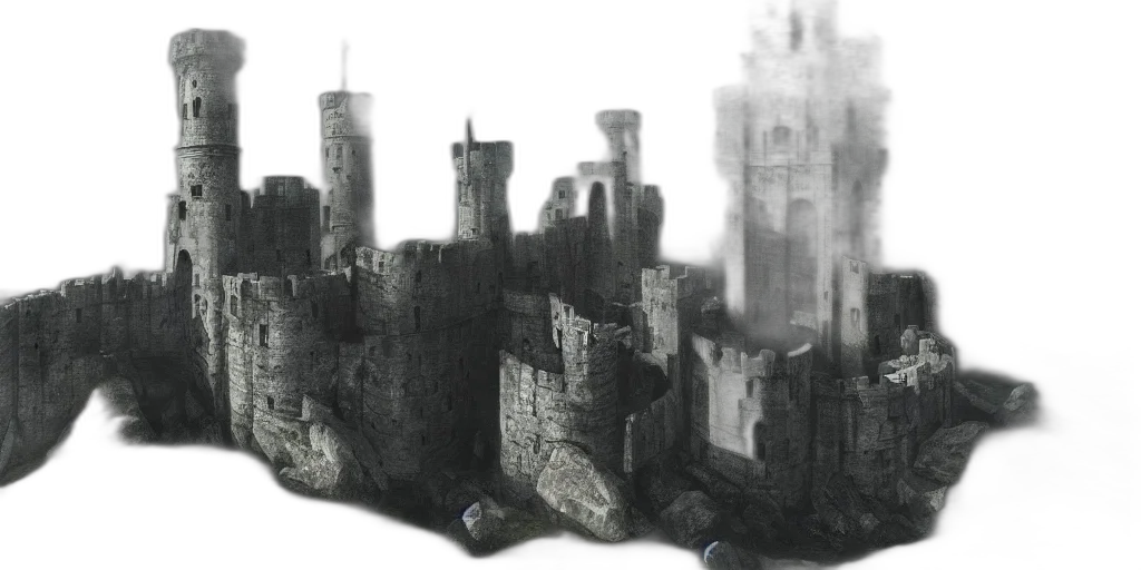 crown, building, concept art, 3d render transparent PNG cut-out