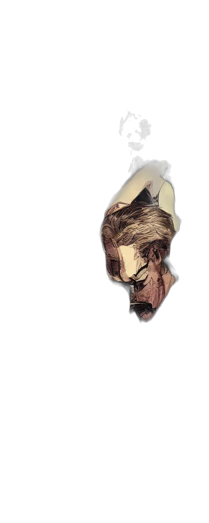 mask, face, hair, crown, comic book art, watercolor, concept art, photorealistic transparent PNG cut-out