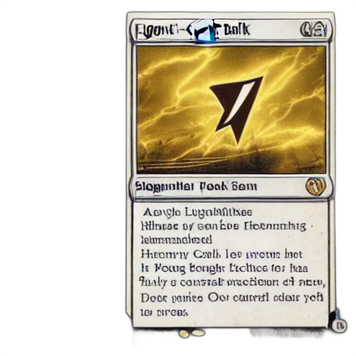 concept art, original, mtg, lightning, bolt, 1960 transparent PNG cut-out