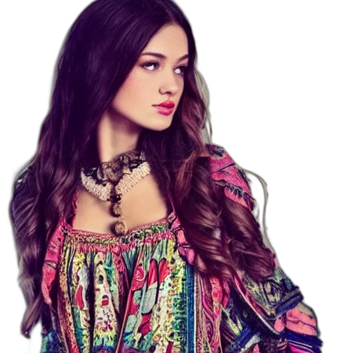 dress, jewelry, jacket, hair, photorealistic, colorful, neon, pretty transparent PNG cut-out