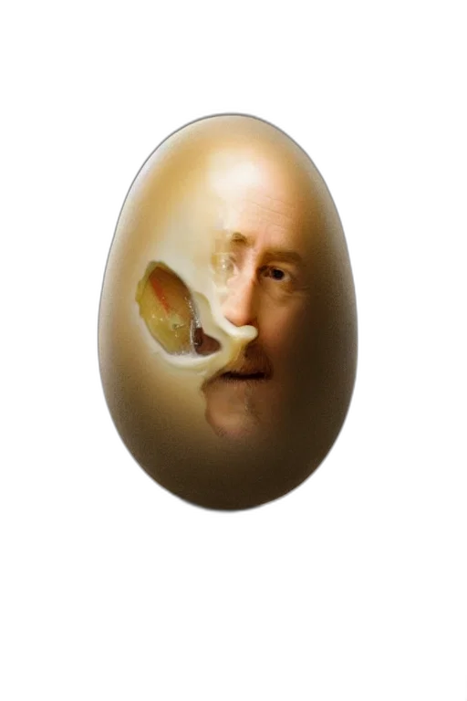 face, animal, mask, creature, photorealistic, boiled, egg, edward transparent PNG cut-out
