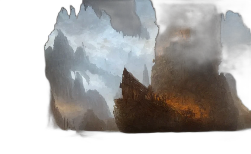 dragon, sword, concept art, fantasy art transparent PNG cut-out