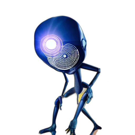 robot, creature, staff, animal transparent PNG cut-out