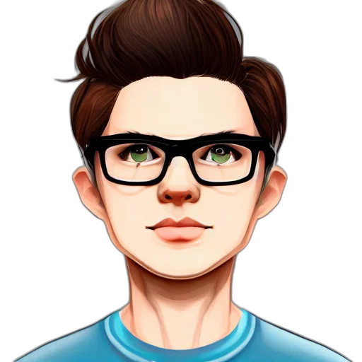 face, staff, cartoon, pixel art transparent PNG cut-out