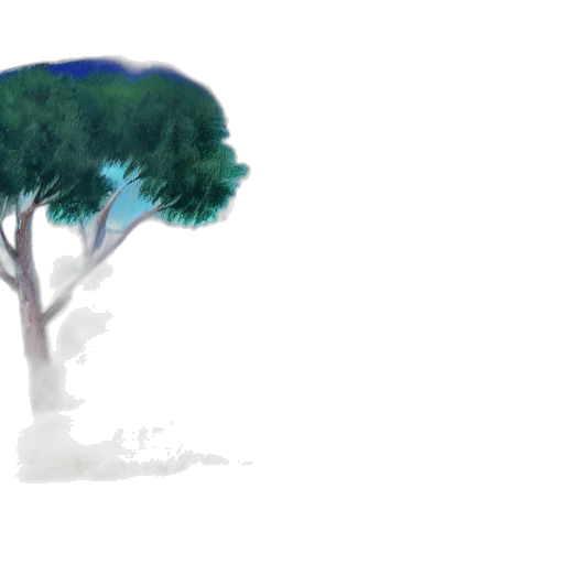 tree, umbrella, crown, creature transparent PNG cut-out