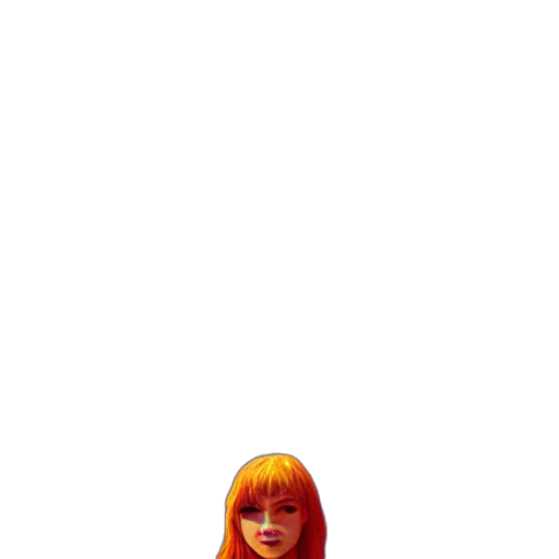 hair, robot, face, dress transparent PNG cut-out