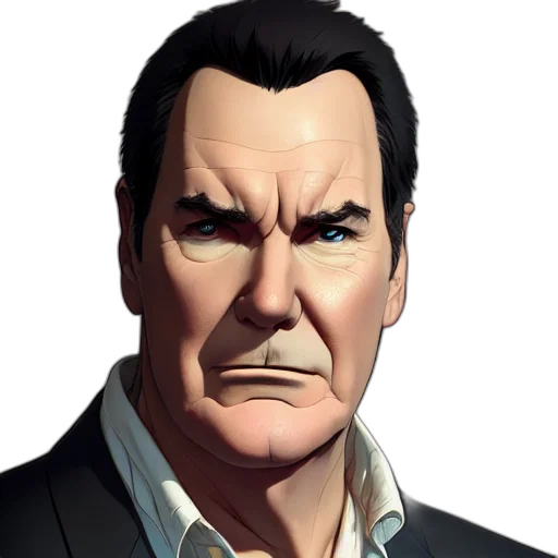 face, staff, comic book art, concept art transparent PNG cut-out