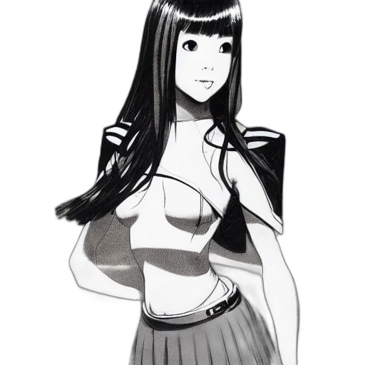 dress, staff, creature, hair transparent PNG cut-out