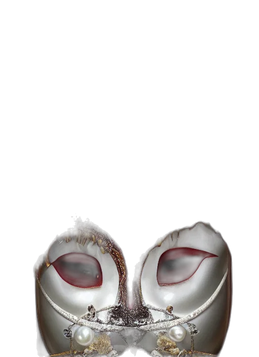 mask, face, shoes, crown, concept art, 3d render, photorealistic, fantasy art transparent PNG cut-out