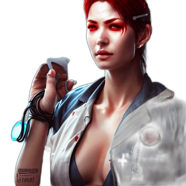 staff, weapon, concept art, photorealistic, fantasy art, cyberpunk, blue, nurse transparent PNG cut-out