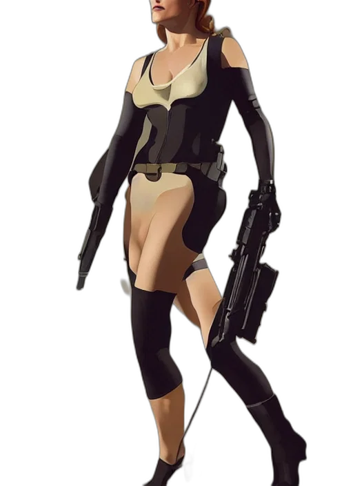 weapon, concept art, comic book art, cyberpunk transparent PNG cut-out