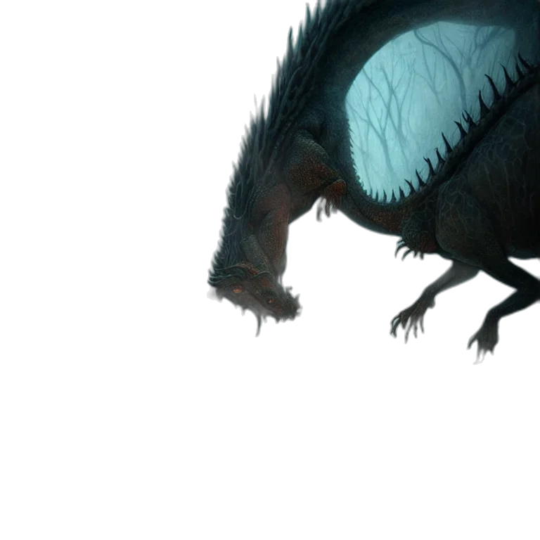 dragon, creature, animal, concept art transparent PNG cut-out