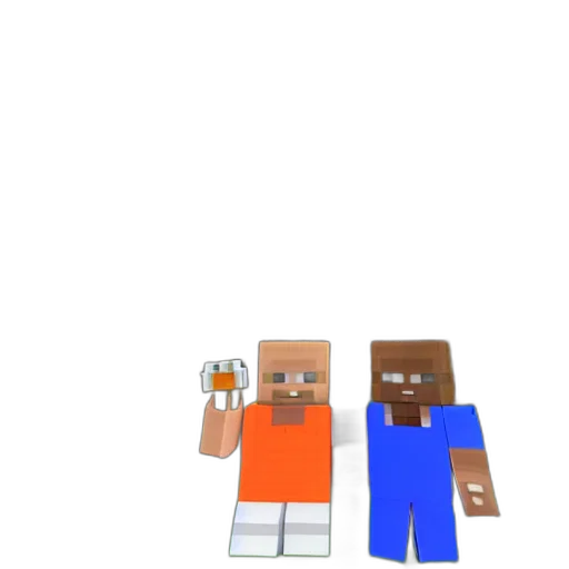 3d render, pixel art, concept art, cartoon, colorful, monochrome, frank, ocean transparent PNG cut-out