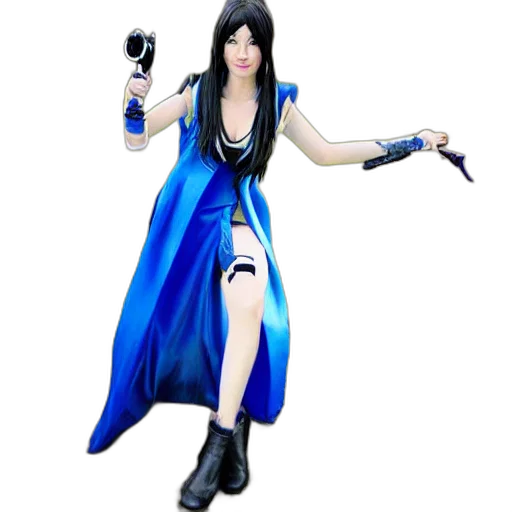 dress, staff, weapon, 3d render transparent PNG cut-out