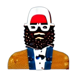 hat, staff, pixel art, cartoon, concept art, 3d render, internet, avatar transparent PNG cut-out