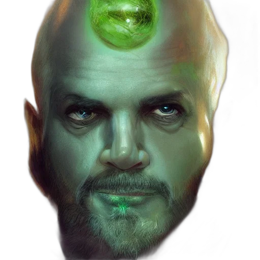face, mask, staff, creature transparent PNG cut-out