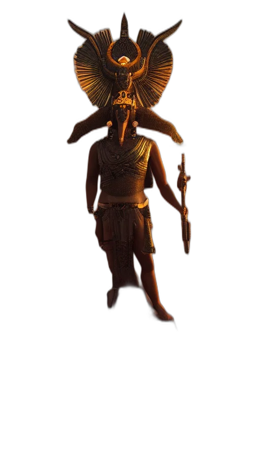 staff, creature, mask, animal, concept art, 3d render, fantasy art, photorealistic transparent PNG cut-out