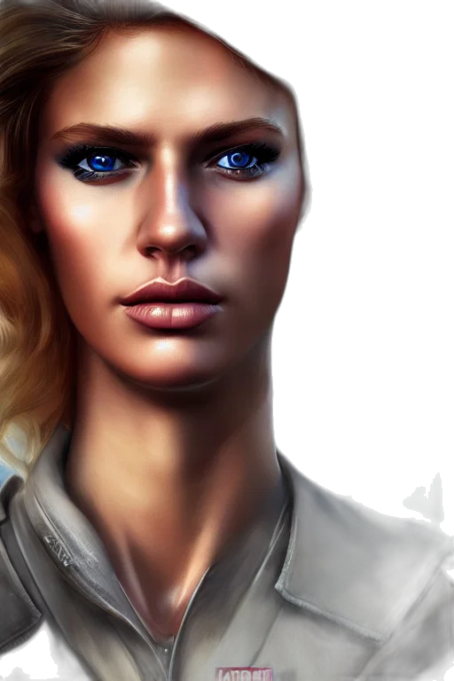 face, robot, photorealistic, fantasy art transparent PNG cut-out
