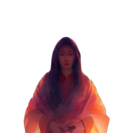 dress, face, staff, mask transparent PNG cut-out