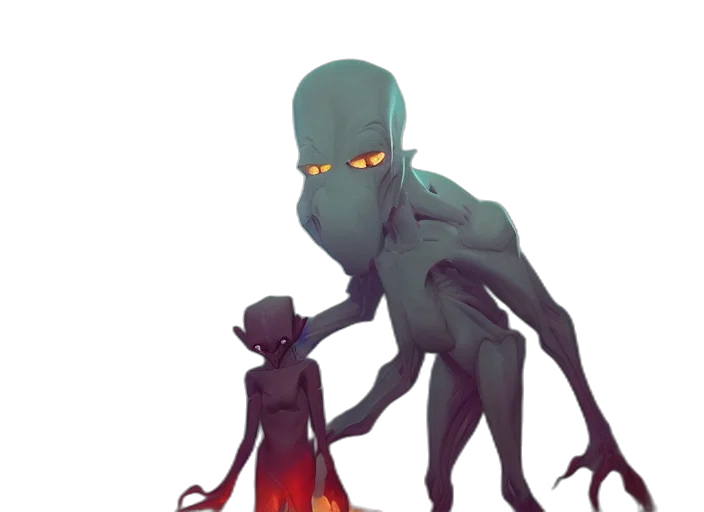 creature, robot, mask, concept art, fantasy art, pixel art, 3d render, underwater transparent PNG cut-out