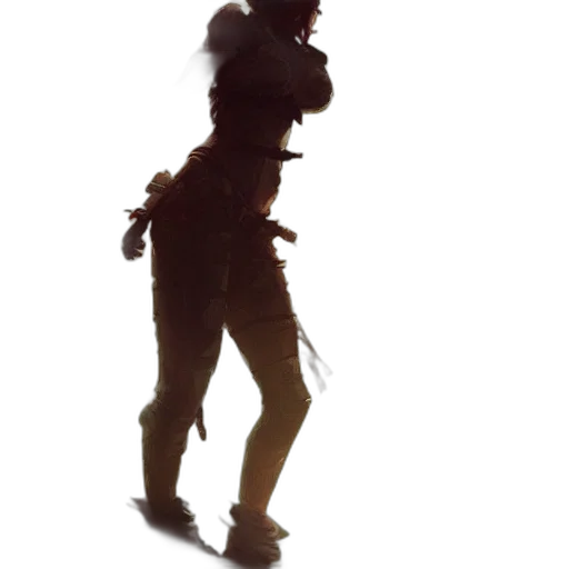 staff, dress, jacket, weapon transparent PNG cut-out