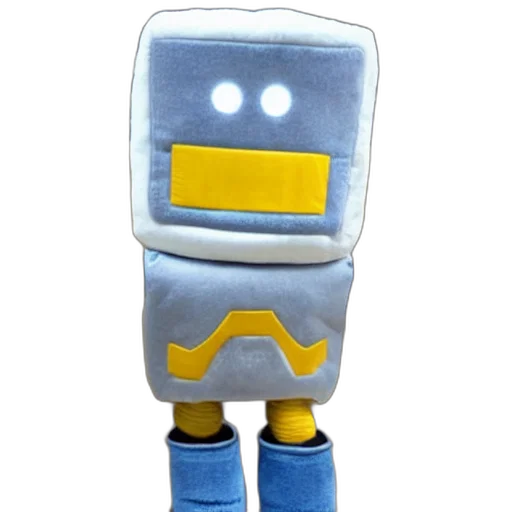 robot, staff, mask, face, 3d render, concept art, pixel art, cartoon transparent PNG cut-out