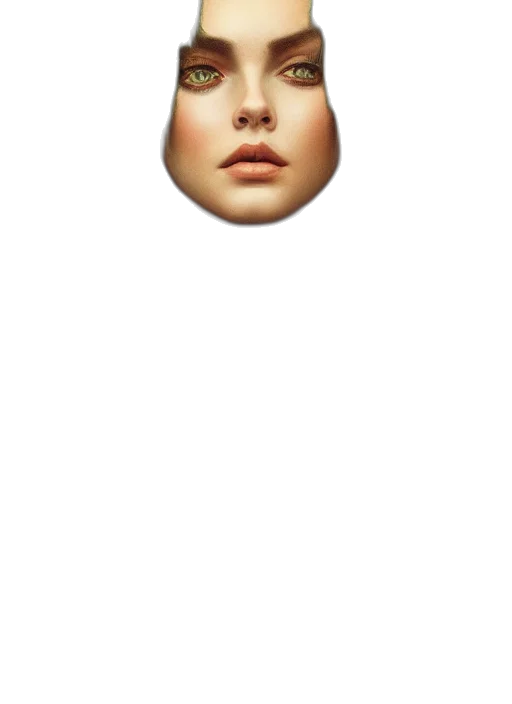 face, mask, hat, umbrella, 3d render, photorealistic, pixel art, concept art transparent PNG cut-out
