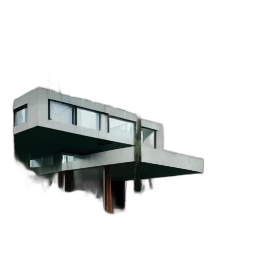 building, furniture, 3d render, concept art transparent PNG cut-out
