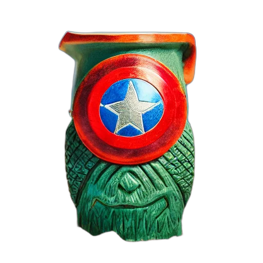 bottle, mask, hat, 3d render transparent PNG cut-out