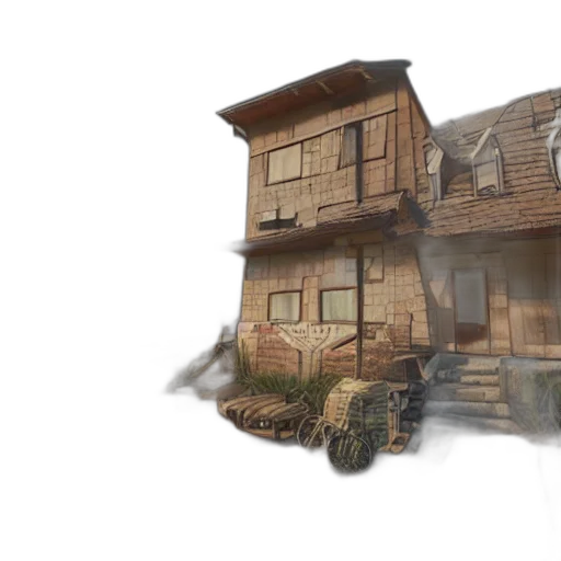 building, furniture, 3d render, concept art transparent PNG cut-out