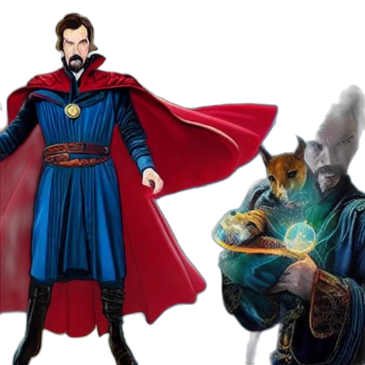 concept art, comic book art, fantasy art, doctor, strange, doolittle transparent PNG cut-out
