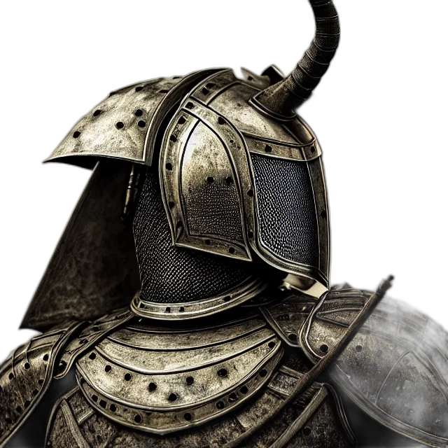 sword, mask, dragon, hat, fantasy art, concept art, 3d render, photorealistic transparent PNG cut-out