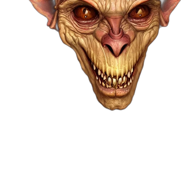 mask, face, creature, concept art transparent PNG cut-out