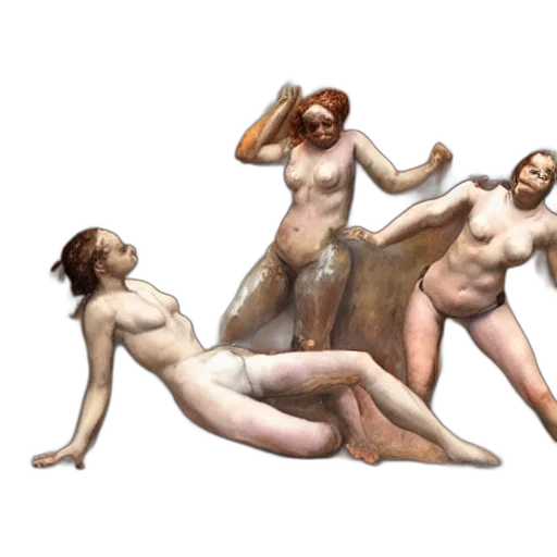 hair, concept art, 3d render, photorealistic, fantasy art, forest, drunk, women transparent PNG cut-out