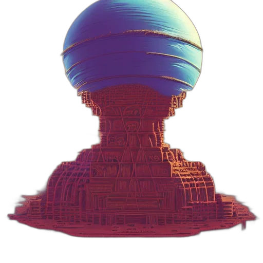 crown, hat, robot, building transparent PNG cut-out