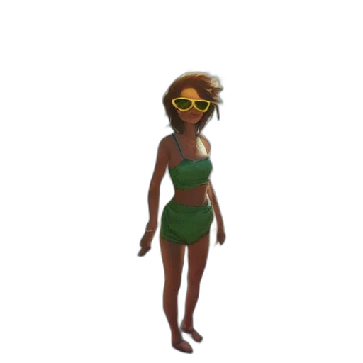 3d render, pixel art, concept art, cartoon transparent PNG cut-out