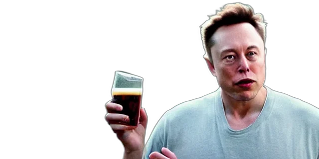 face, robot, full, distant, shot, balding, elon, musk transparent PNG cut-out