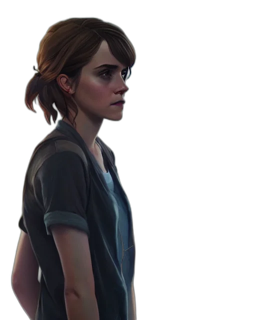 jacket, face, staff, concept art, photorealistic, 3d render, pixel art, dark transparent PNG cut-out