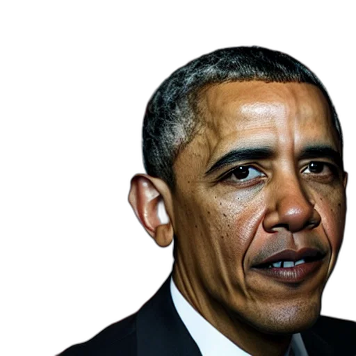 face, weapon, mask, staff, photorealistic, president, obama, lizard transparent PNG cut-out