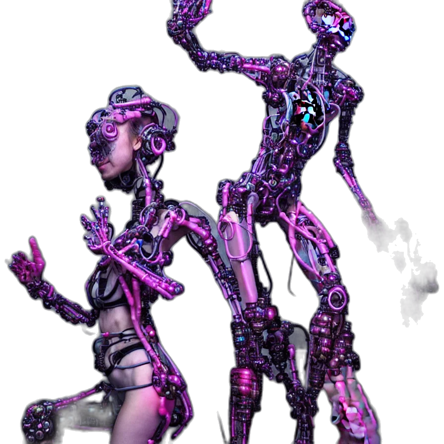 robot, creature, cyberpunk, concept art transparent PNG cut-out